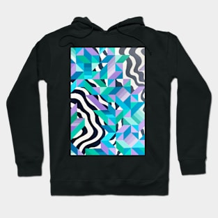 may abstract blue color Hoodie